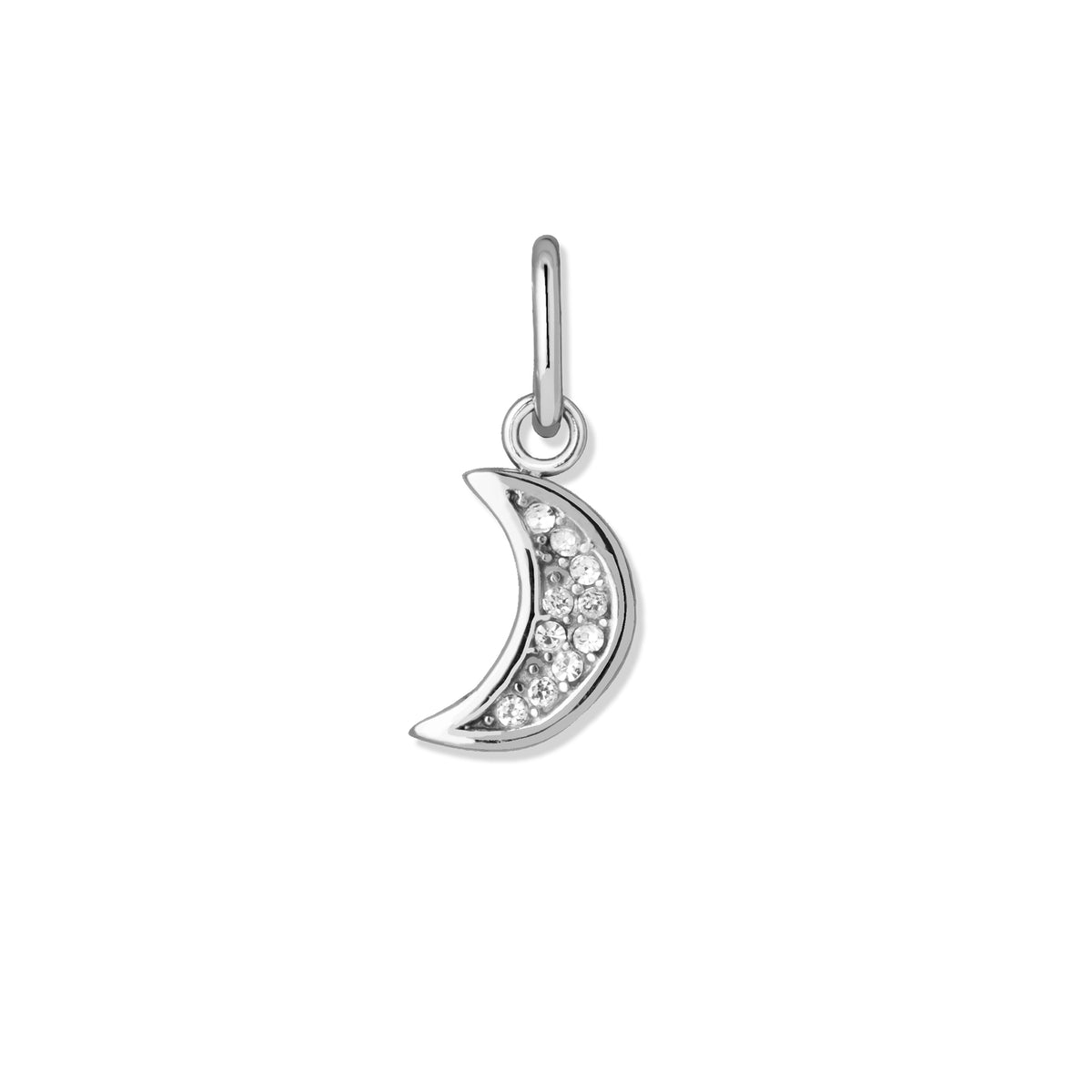 Aura charm moon silver