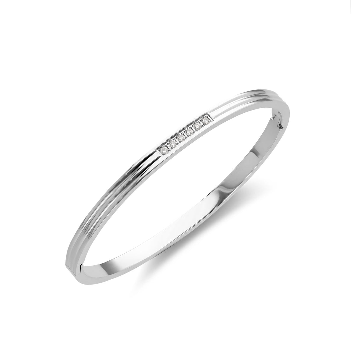 Sienna bangle silver - Stainless steel