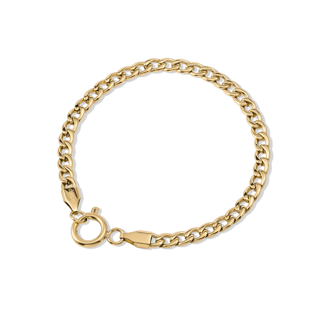 Loose letter & birthstone bracelet gold - Personalized