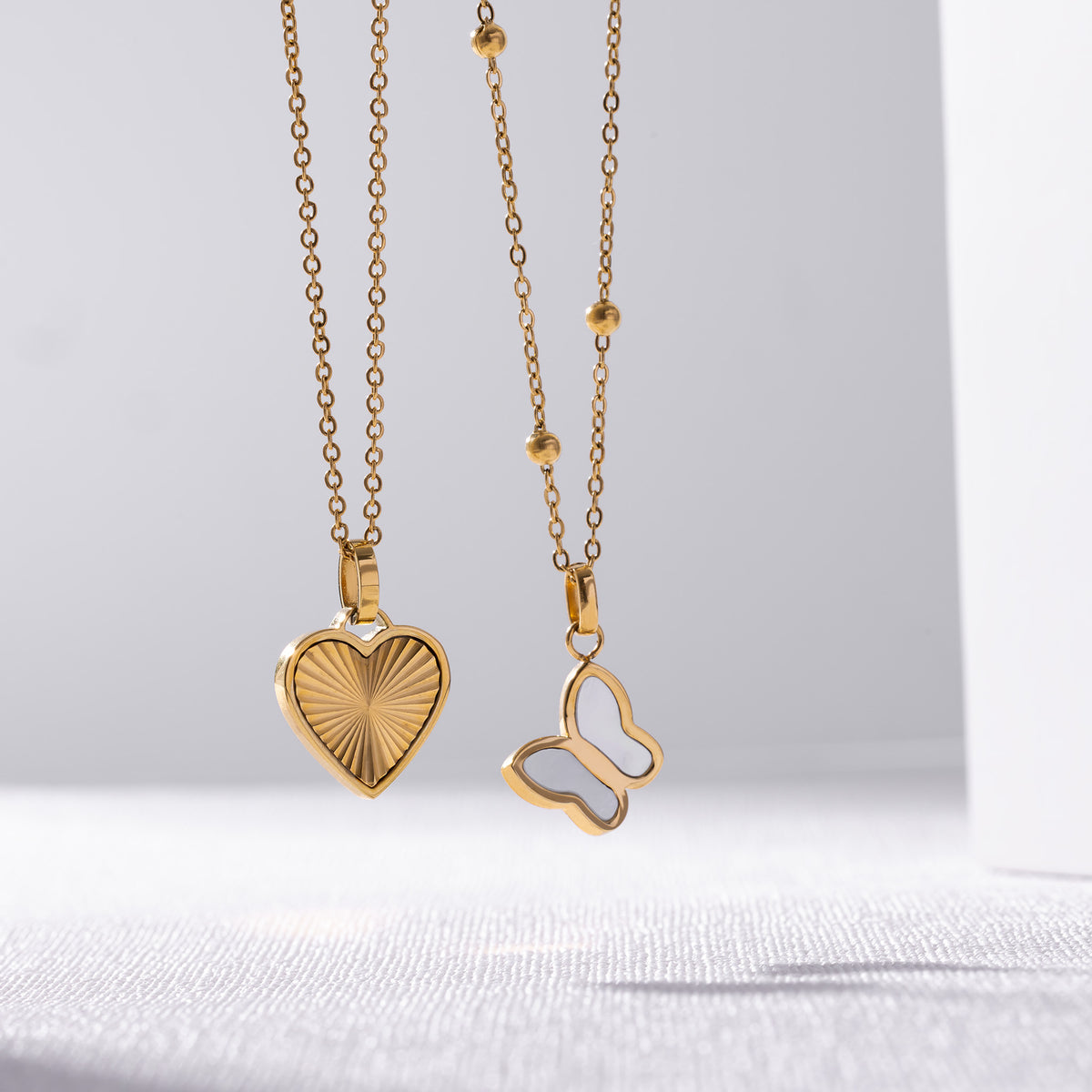 Sunray heart necklace - gift