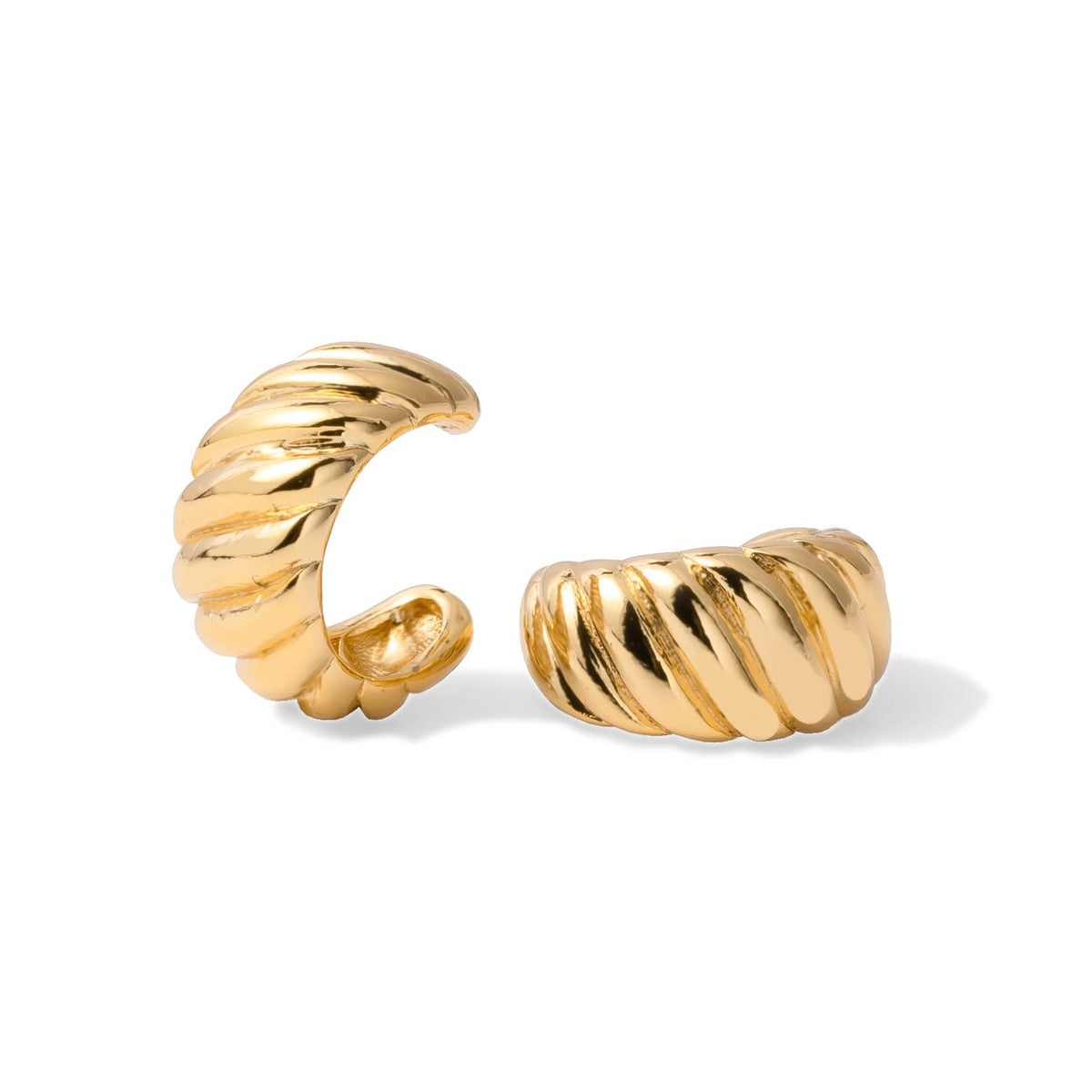 Ear cuff croissant gold - Stainless steel