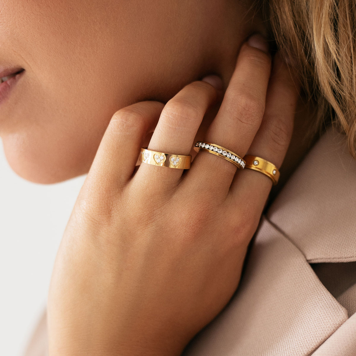 Zirconia heart ring - No discoloration