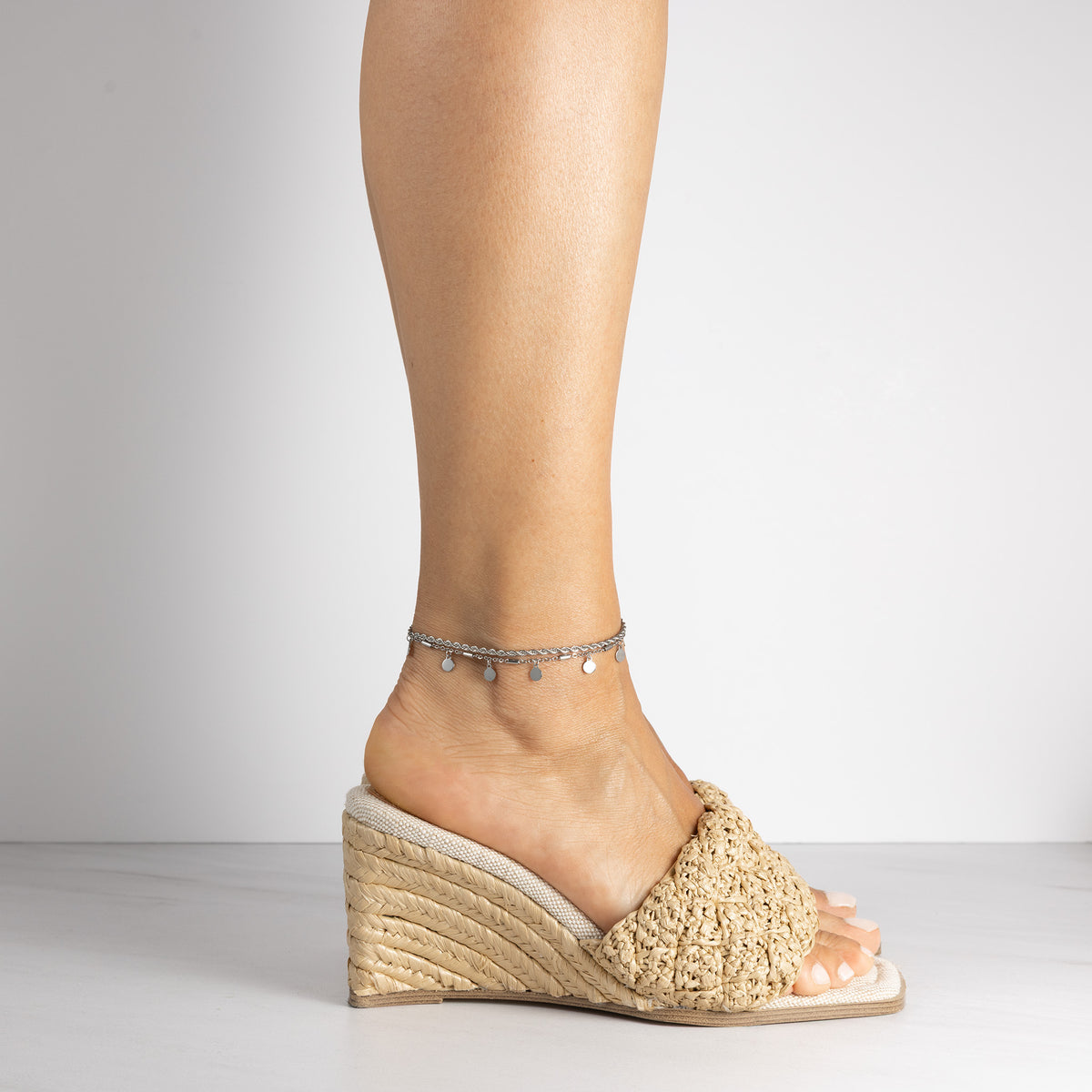 Double rope anklet - Adjustable