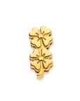 Mesh charm flowers gold - Stainless steel