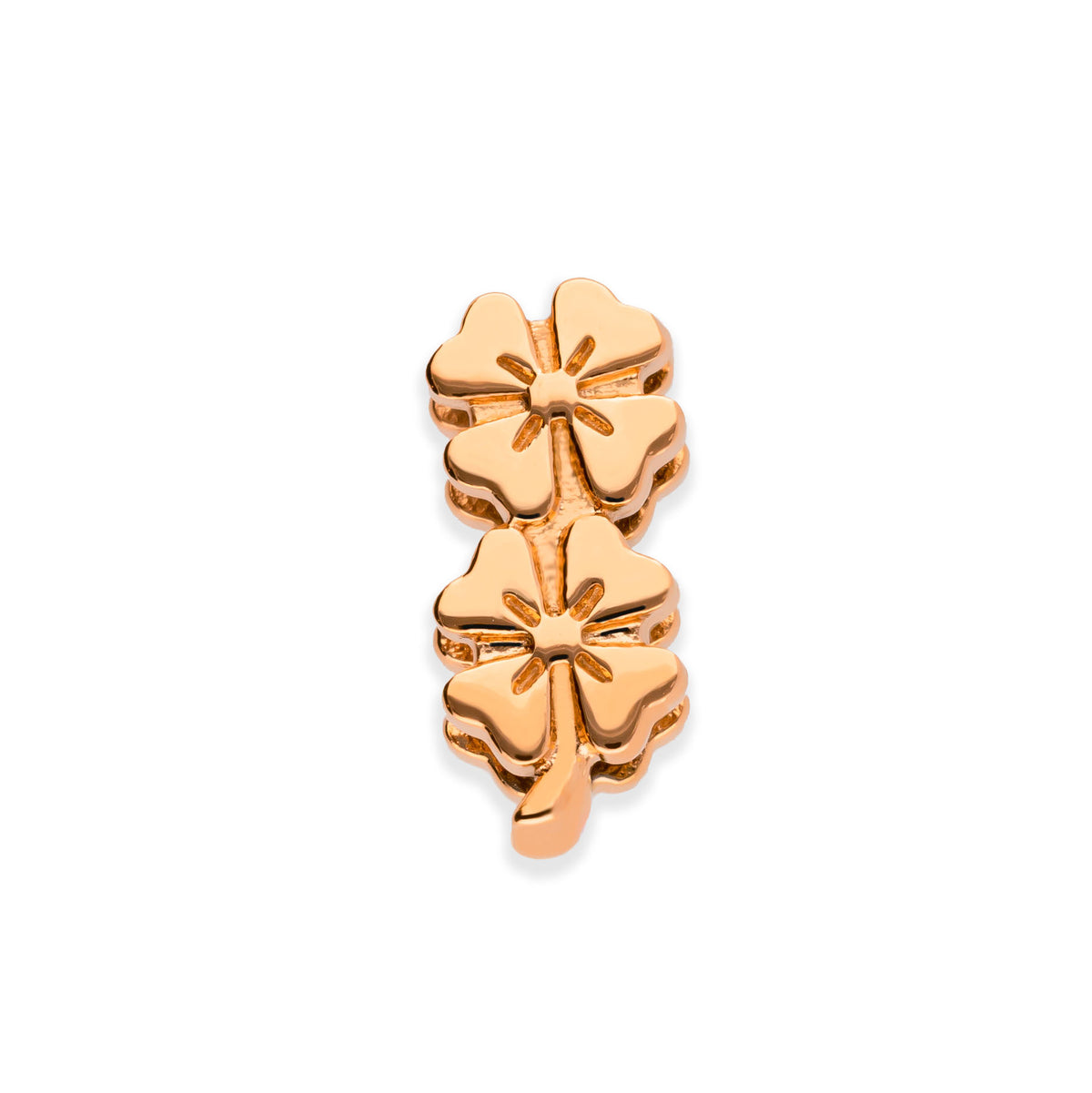 Mesh charm flowers rosé gold - Stainless steel