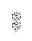 Mesh charm flowers silver - Stainless steel