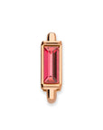 Mesh charm ruby rosé gold - Stainless steel