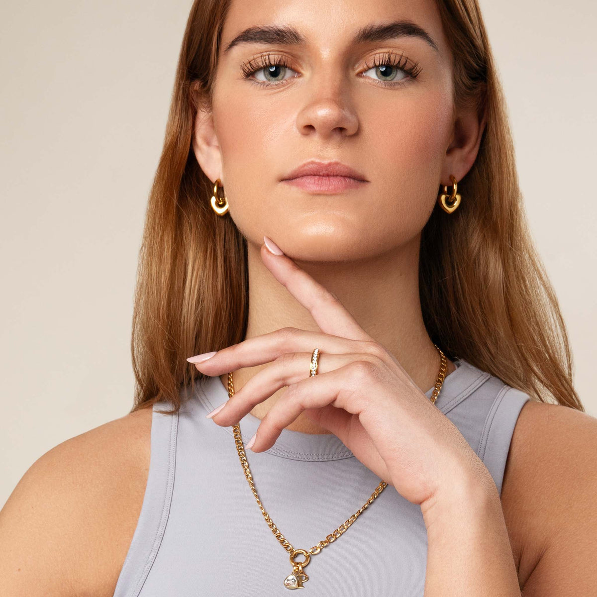 Bubble heart earring - No discoloration