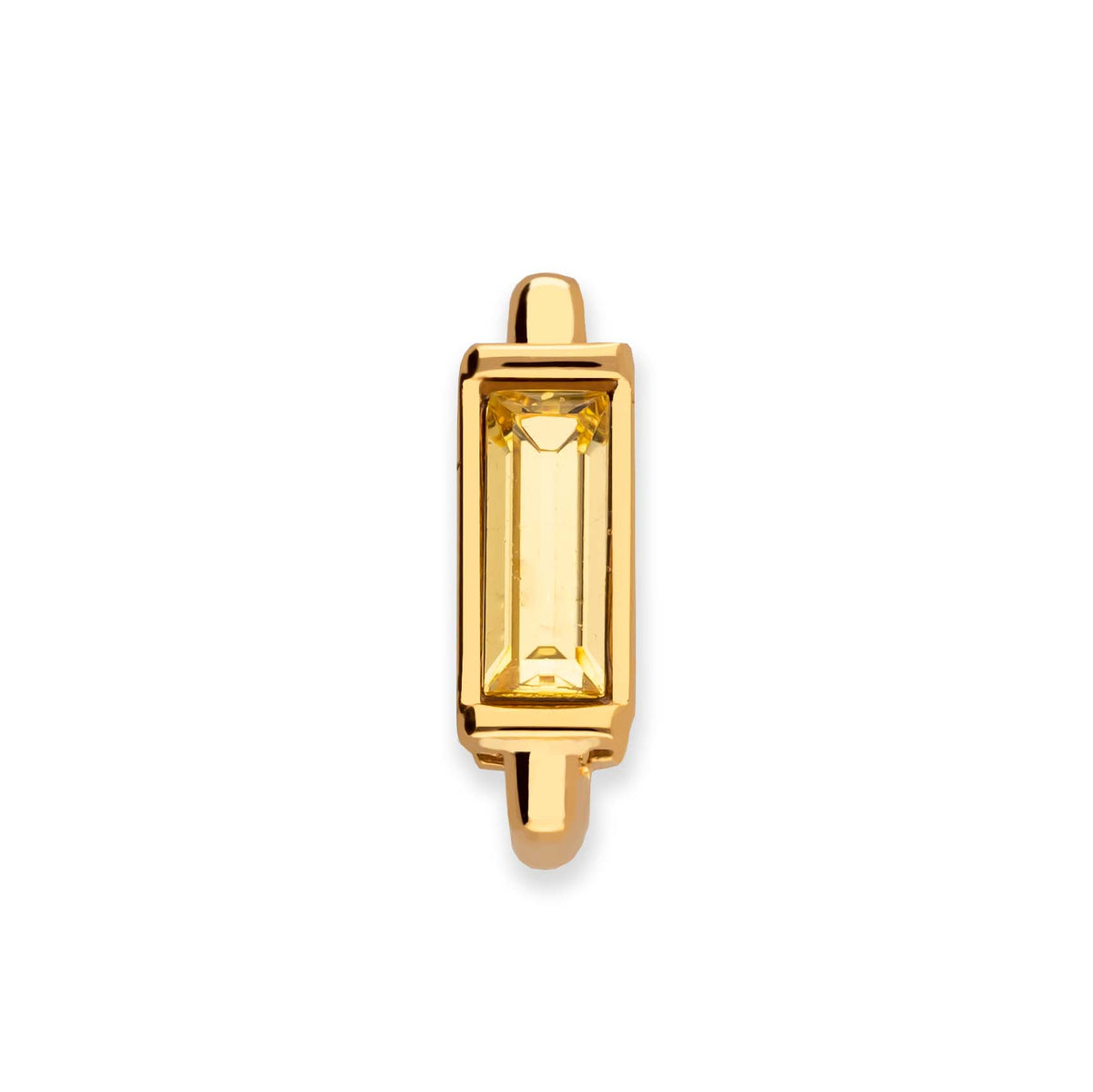 Mesh charm topaz gold - Stainless steel