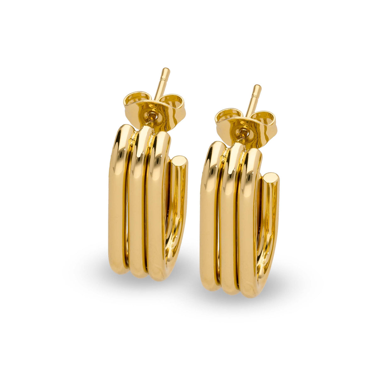 Trinix earring gold - Stainless steel