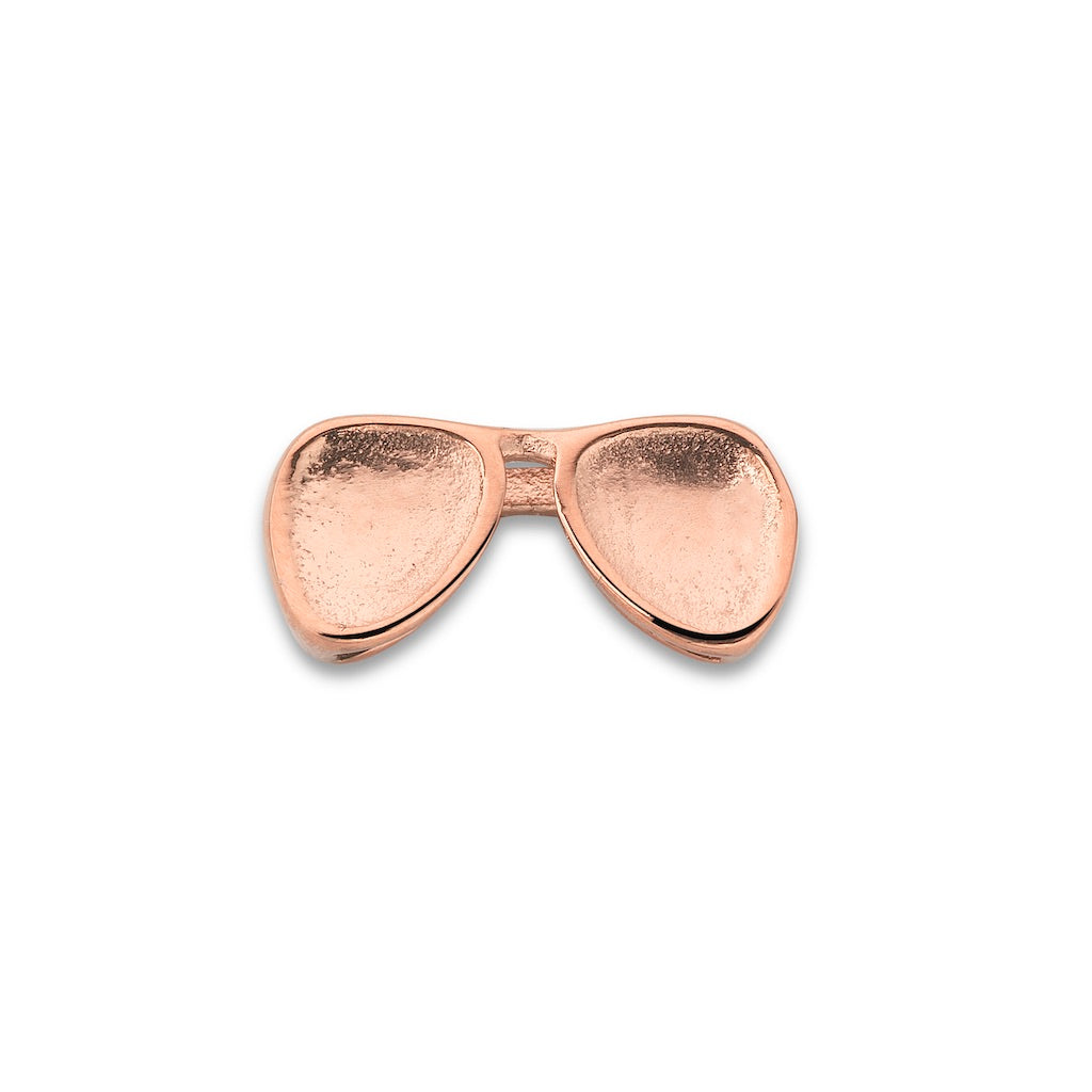 Mesh charm sunglasses rosé gold - Stainless steel