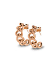 Chain earring rosé gold - Stainless steel