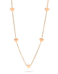 Choker heart rosé gold - Stainless steel