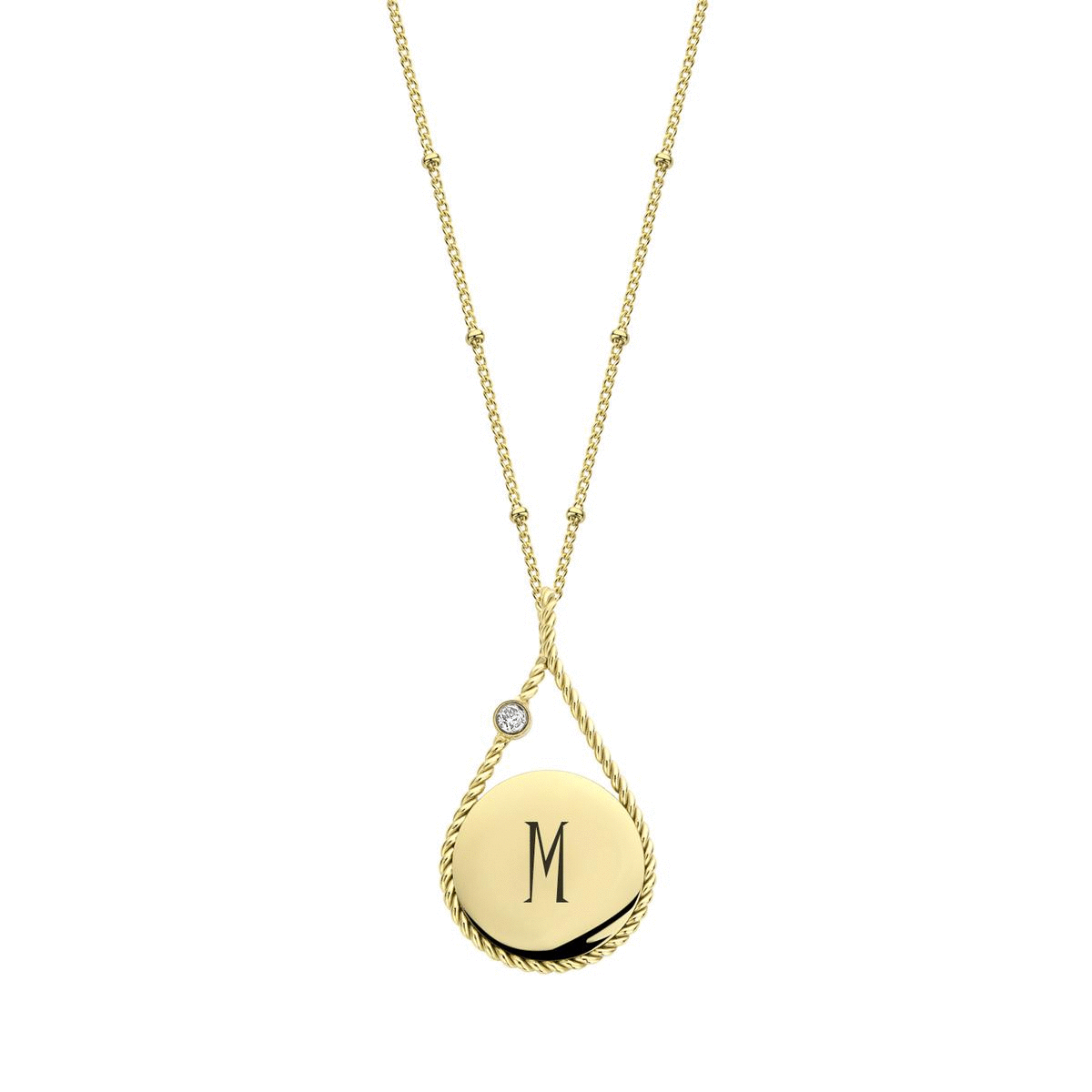Initial coin gold - Personalized