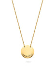 Coin necklace gold - Personalized