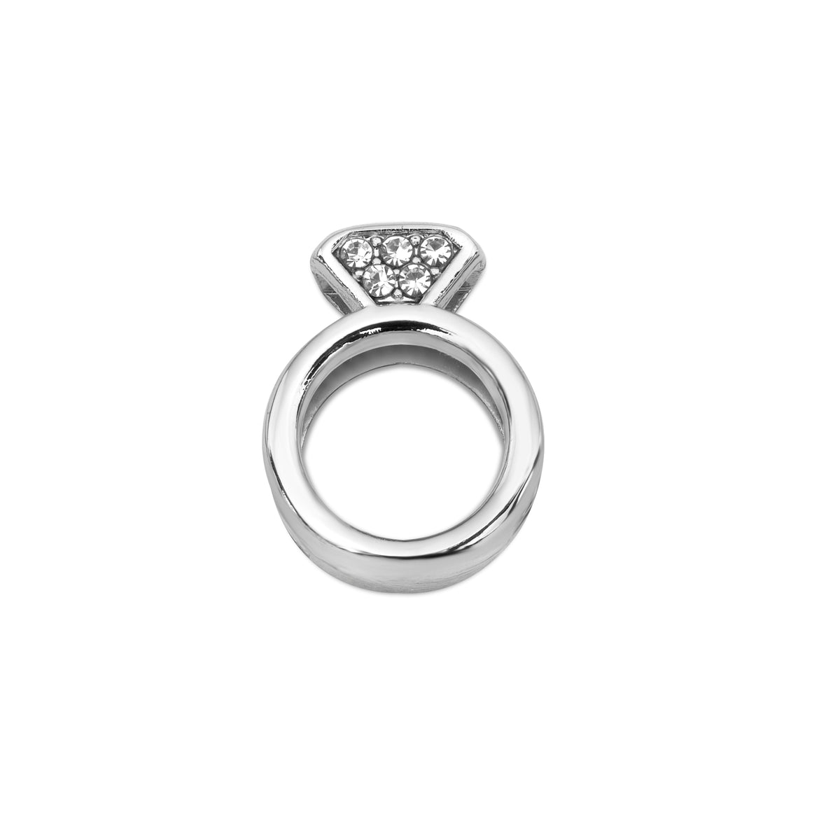 Mesh charm engagement silver - Stainless steel