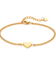 Heart chain gold - Stainless steel