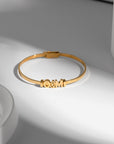 Letter bangle - No discoloration
