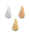 Letter charm angel wing - Stainless steel