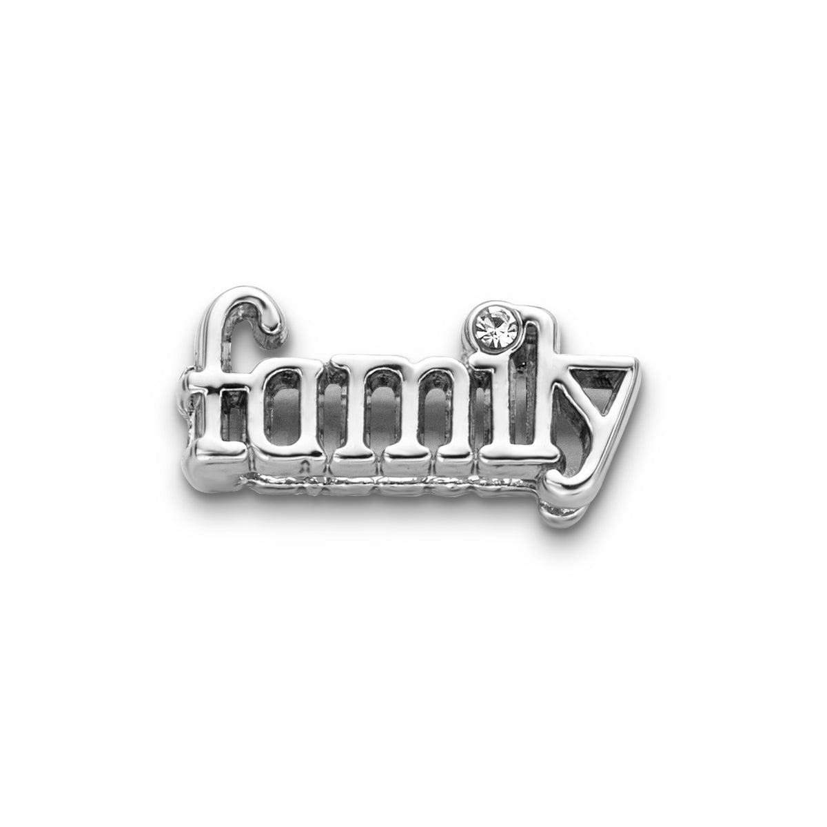 Mesh charm family silver - Stainless steel