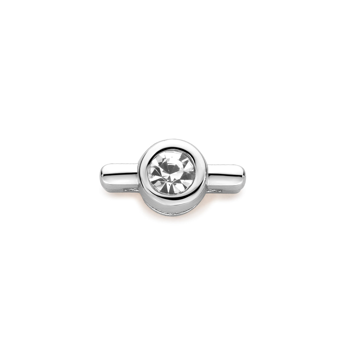 Mesh charm stone silver - Stainless steel