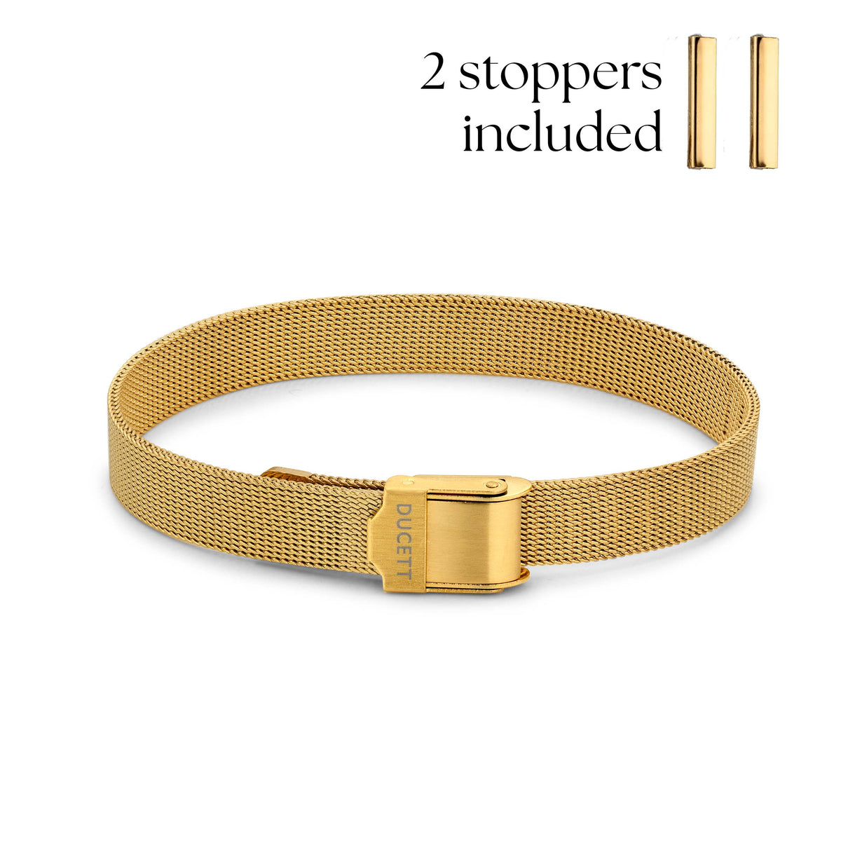 Mesh bracelet gold luxe - Personalized