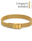 Mesh bracelet gold luxe - Personalized