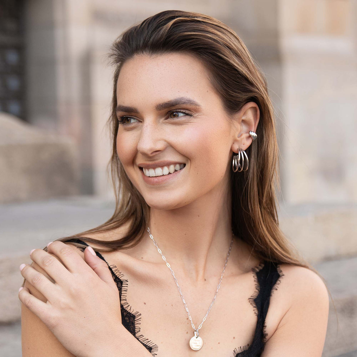 Multilayer earring - No discoloration