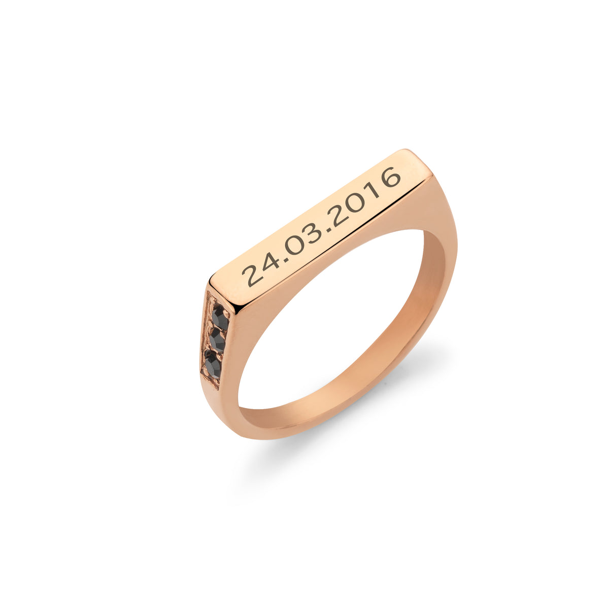 Noir bar rosé gold - Personalized