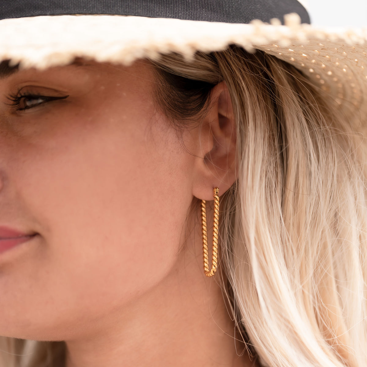 Rope earring - No discoloration