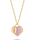 Seashell heart & tag gold - Personalized
