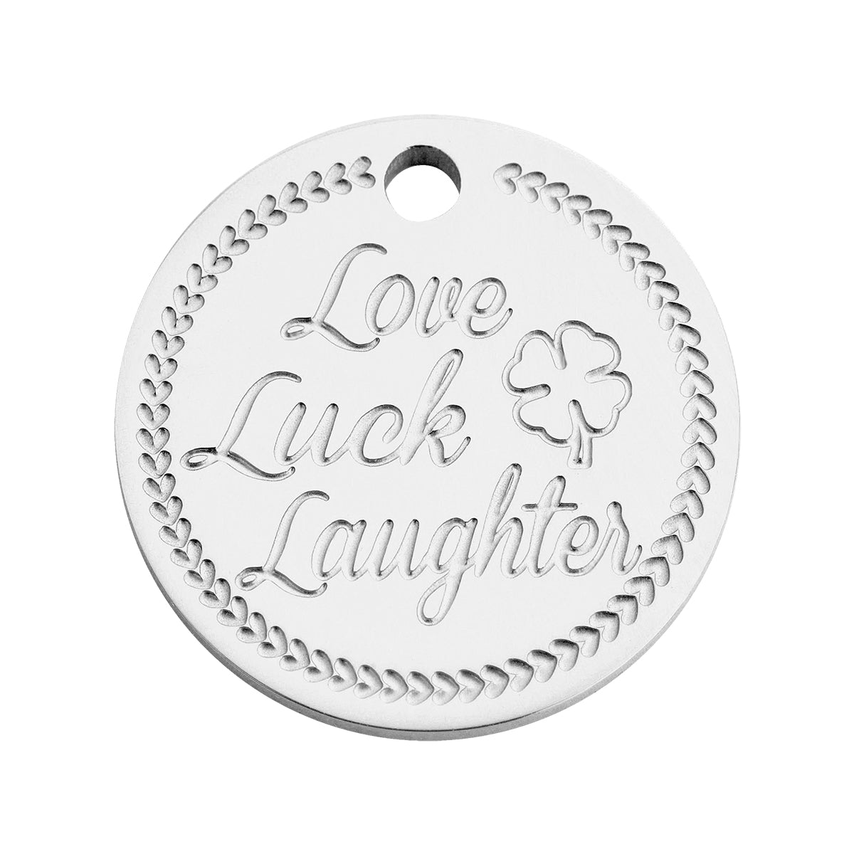 Coin clover silver - Stainless steel