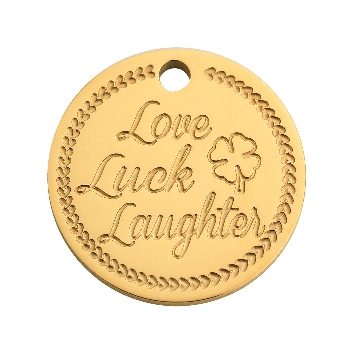Coin clover gold - Stainless steel