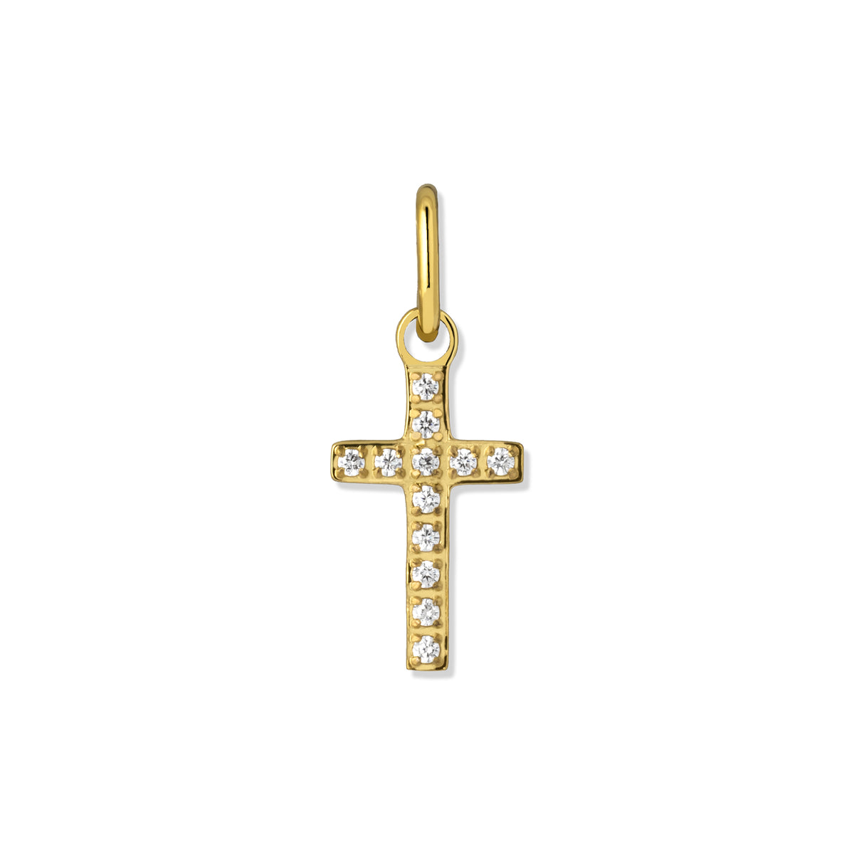 Aura charm cross gold