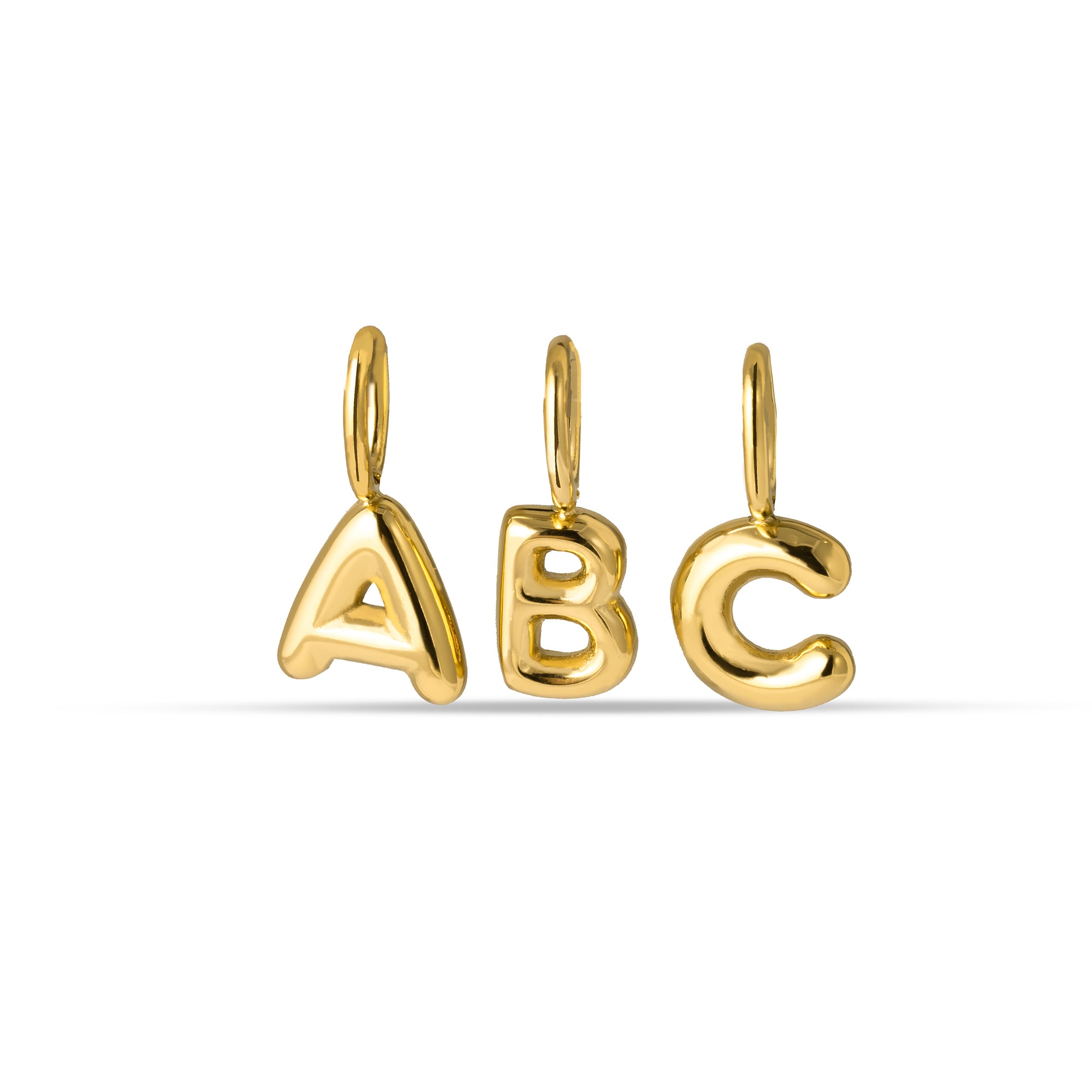 Aura charm letter gold