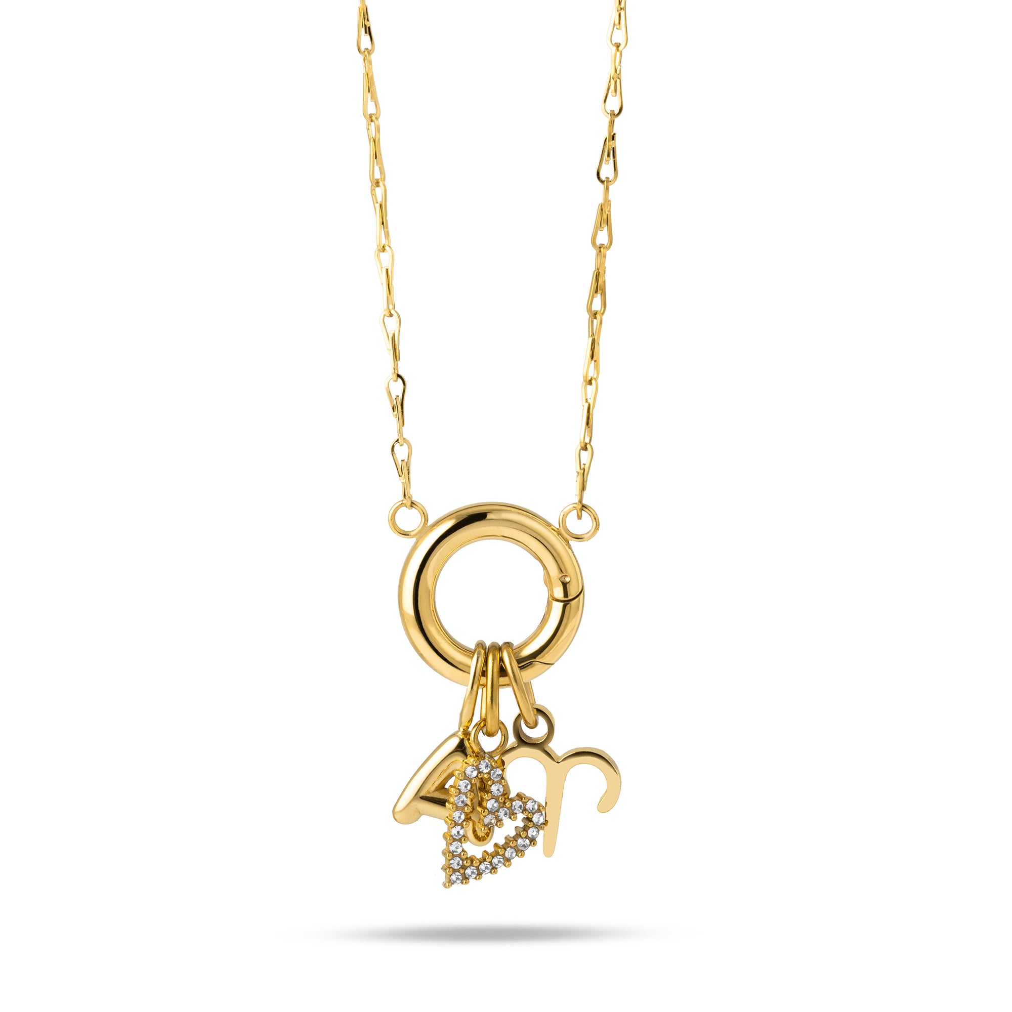 Aura charm pearl gold