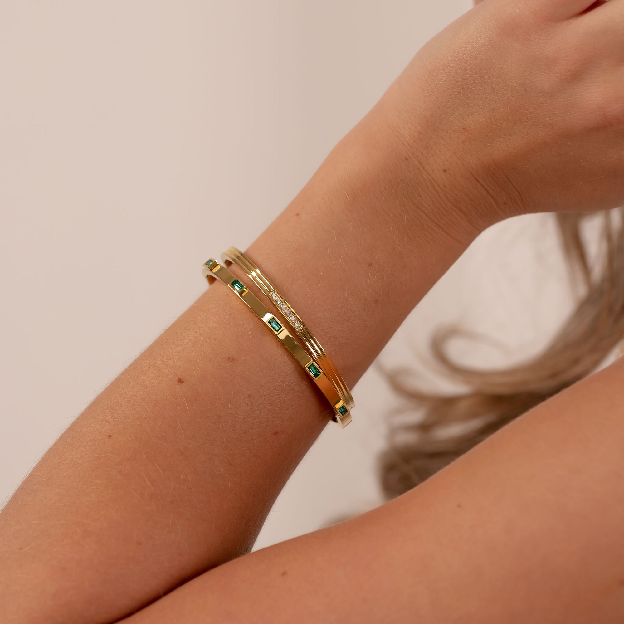 Sienna bangle - Zirconia stones