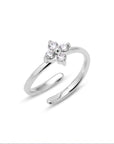 Mini blossom ring silver