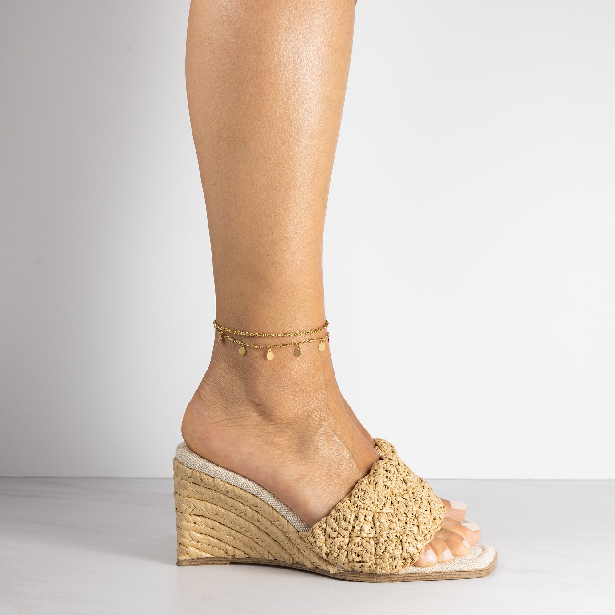 Double rope anklet