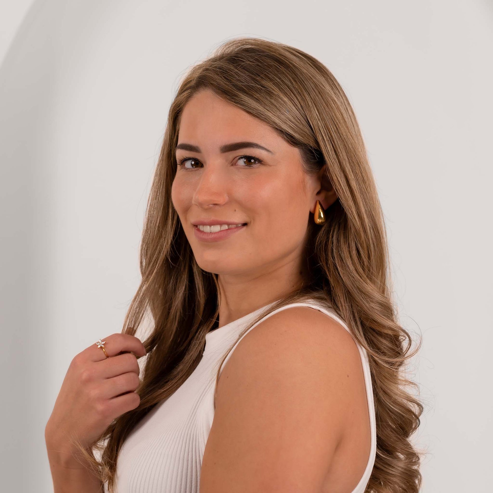 Chunky drop earring - No discoloration