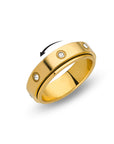 Fidget blend ring gold - Stainless steel