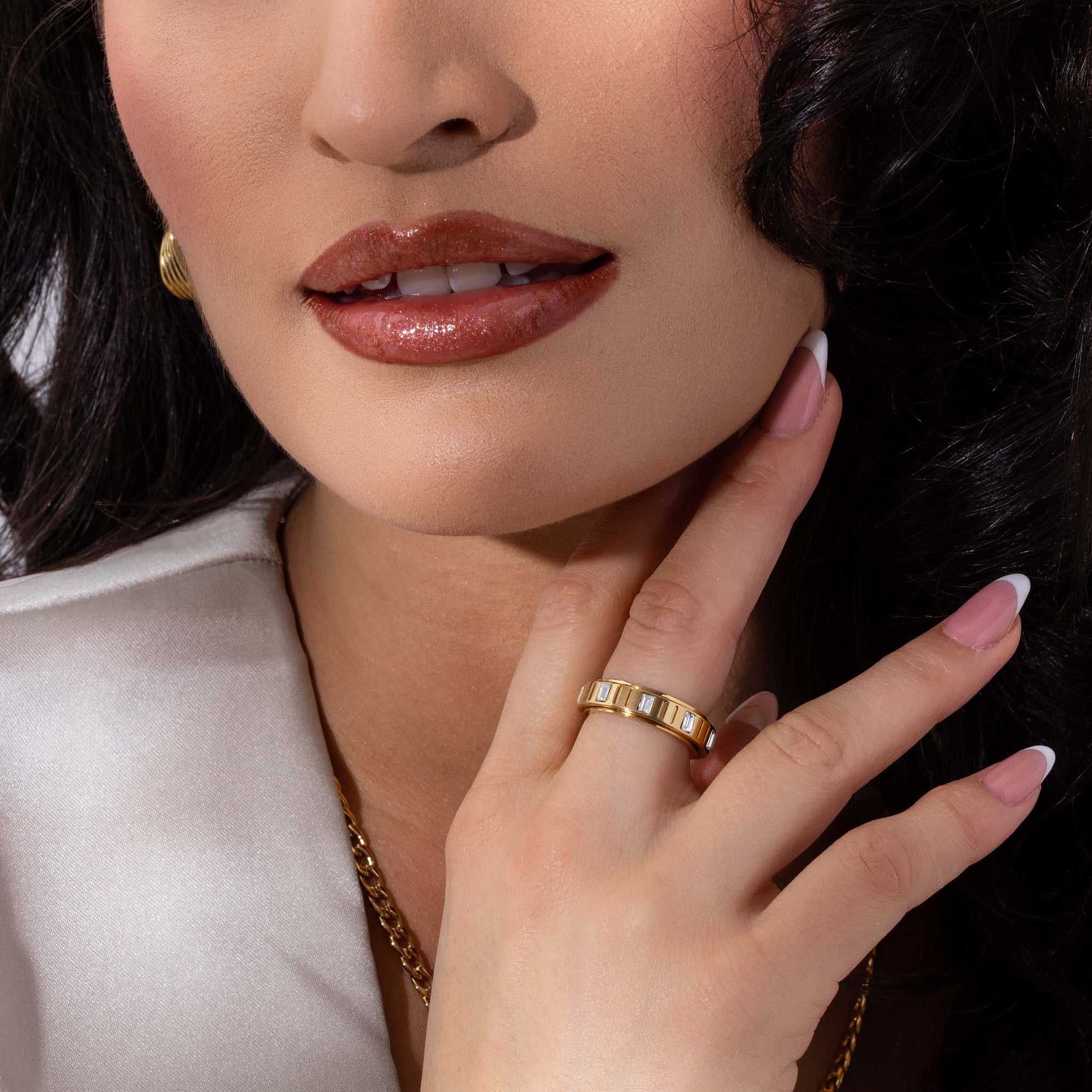 Fidget Nez ring gold