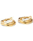 Luna stones earring gold - Stainless steel