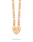 Magnetic heart rose gold - Personalized