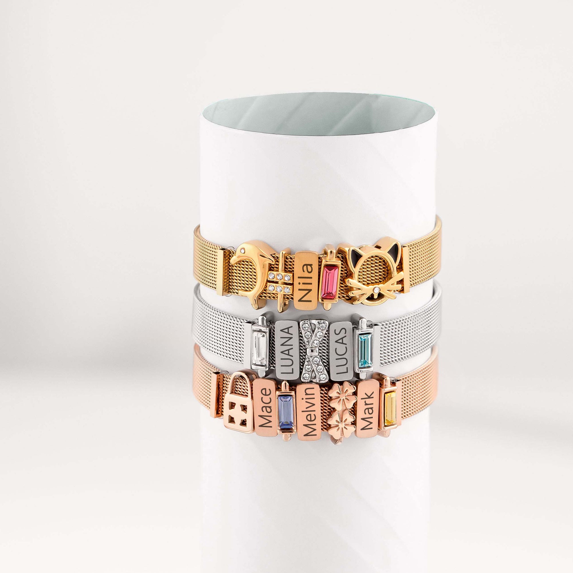 Mesh charm padlock - Tarnish free