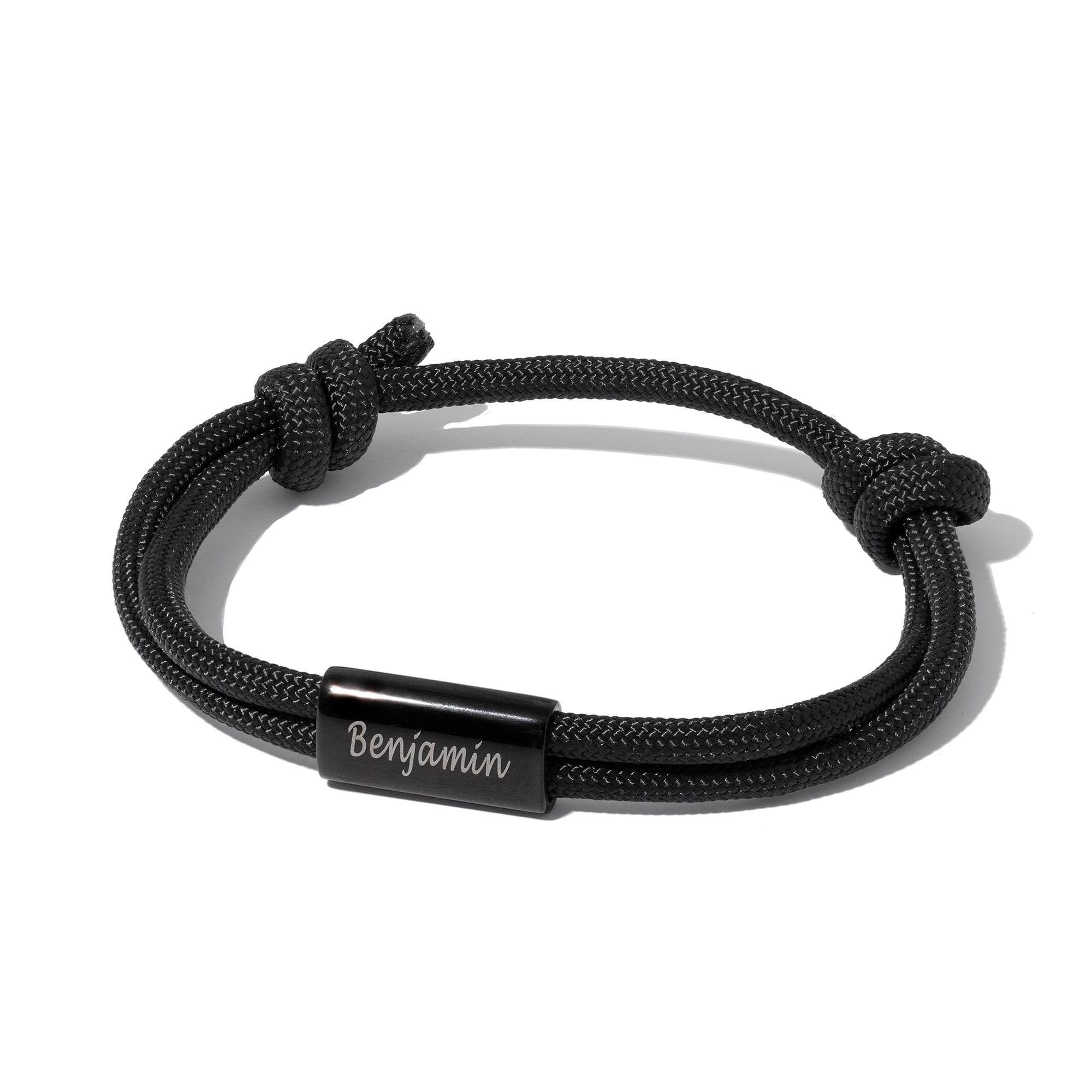 Rope bracelet black