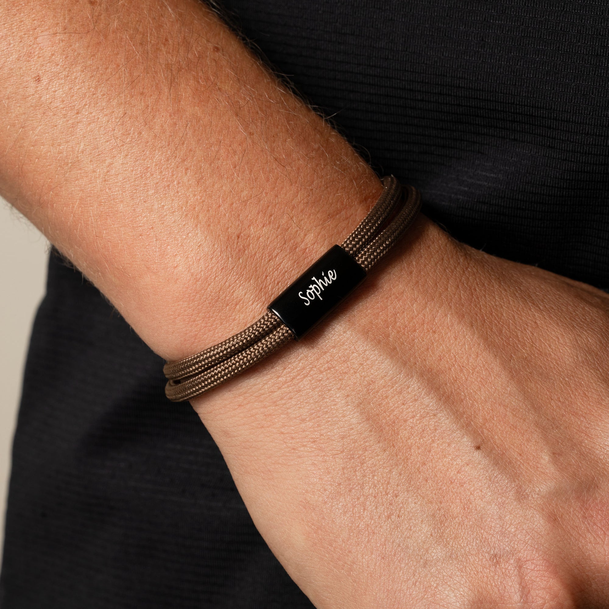 Rope bracelet brown