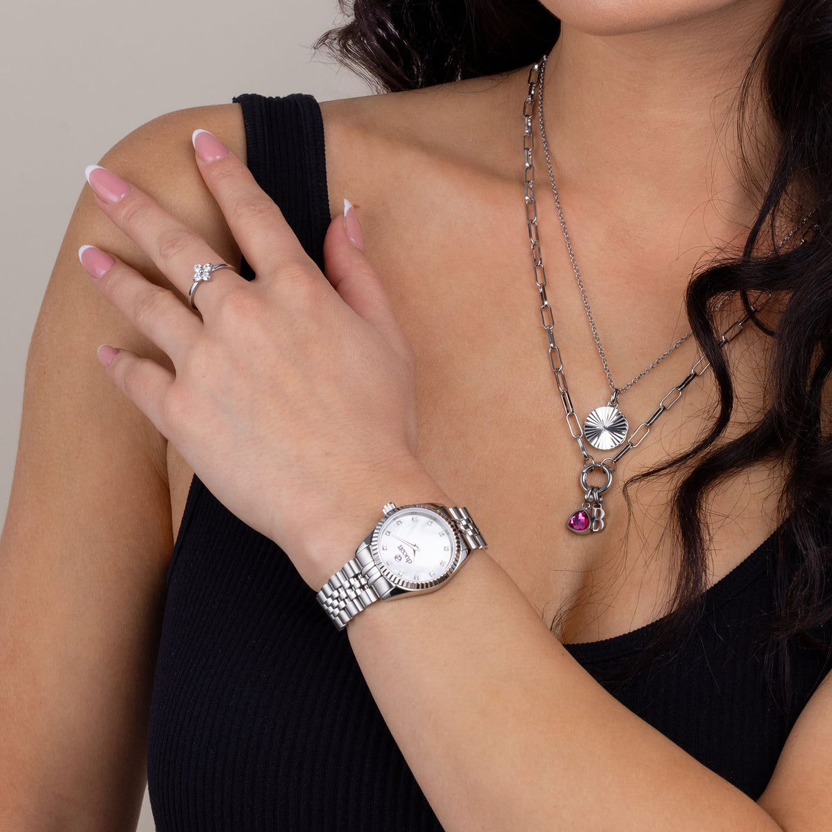 Mini blossom silver - Zirconia stones