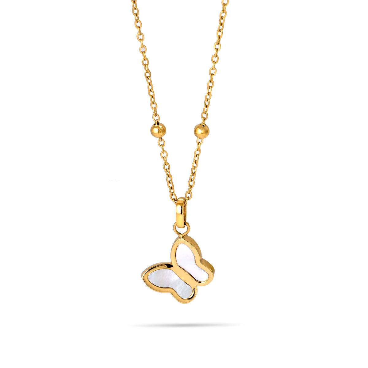 So Butterfly necklace gold - Tarnish free