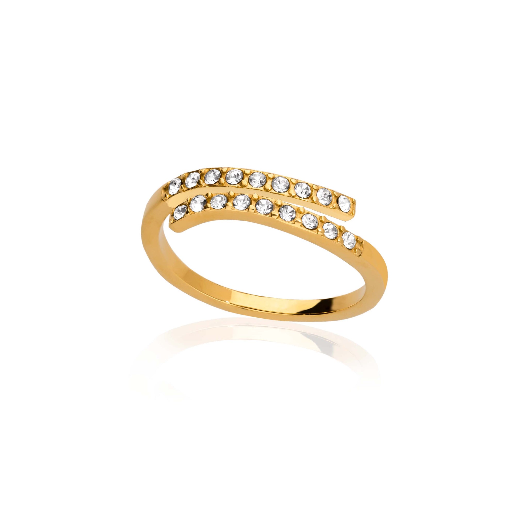Split ring gold - Stainless steel